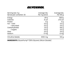 Glycerol 33 Serves