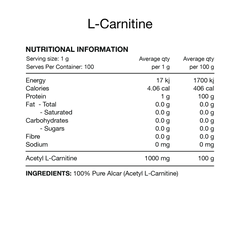 Carnitine Switch Nutrition