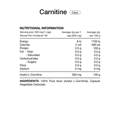 Carnitine Switch Nutrition