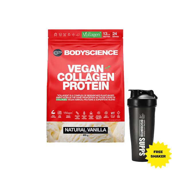 Vegan Collagen Protein Natural Vanilla - Discounted Supplements