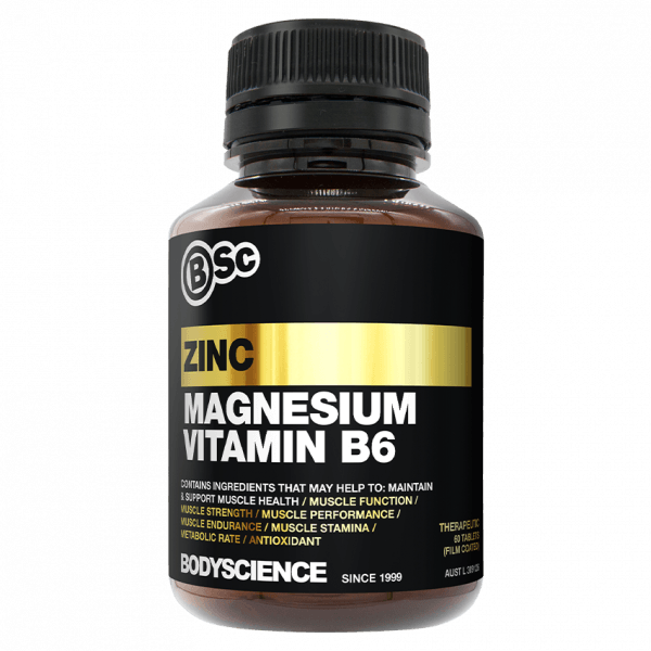Zinc Magnesium VIT B6 BIOPERINE - HASTA BATCH TESTED Body Science BSc - Discounted Supplements