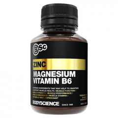 Zinc Magnesium VIT B6 BIOPERINE - HASTA BATCH TESTED Body Science BSc - Discounted Supplements